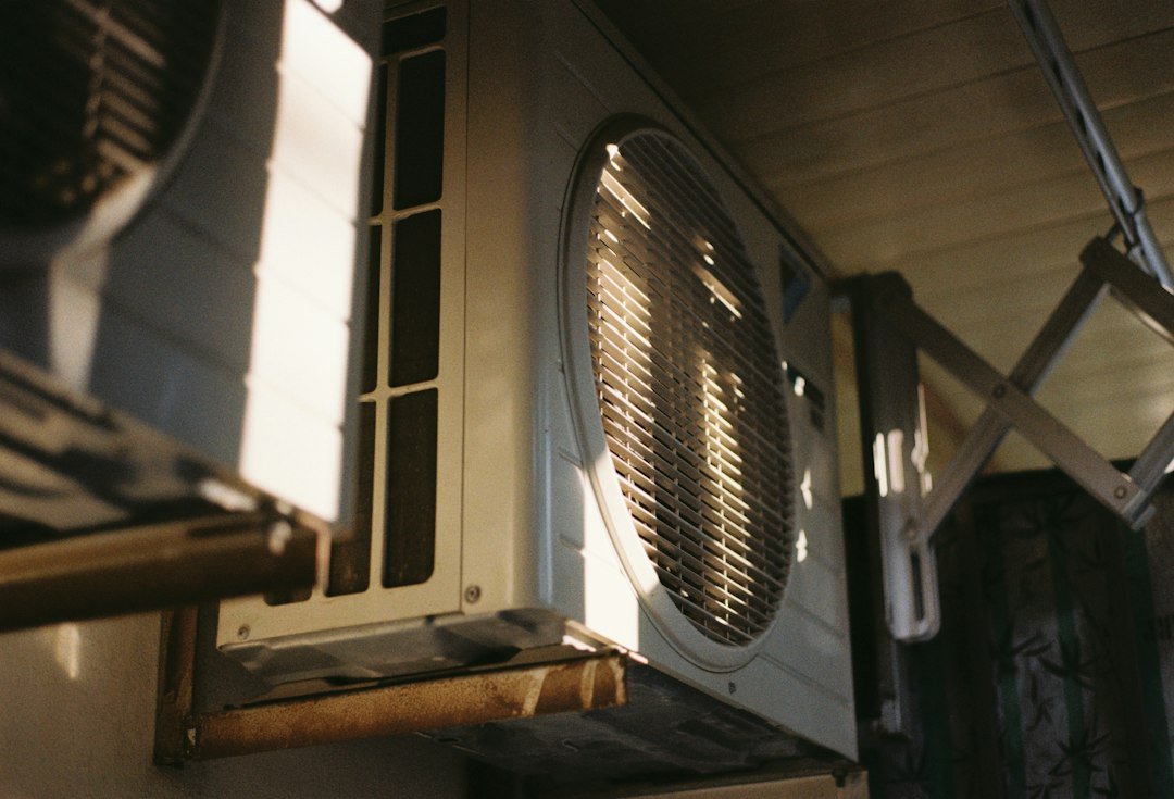 Air conditioning unit in a modern interior
