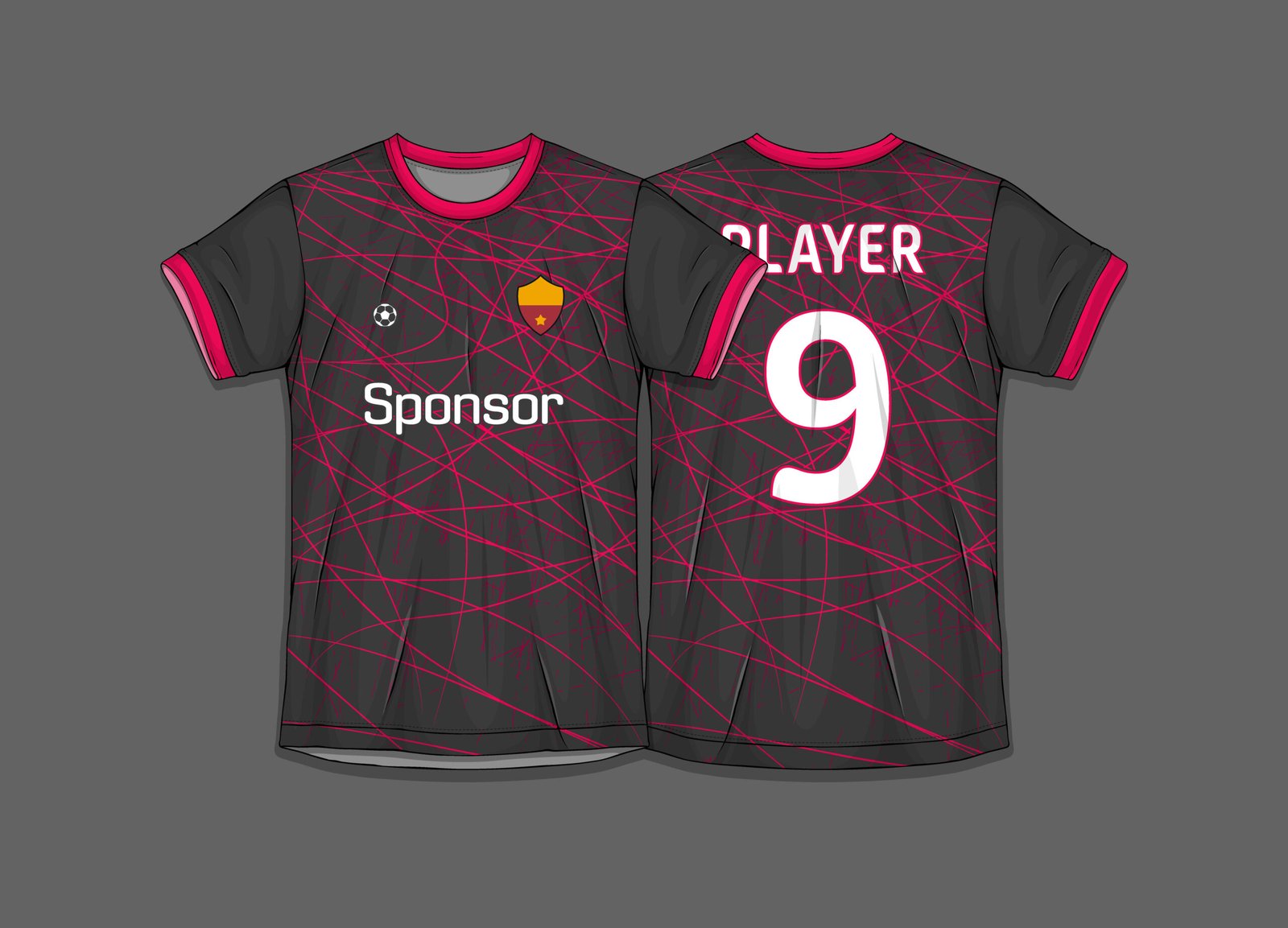 Athletic sports jerseys and team kits
