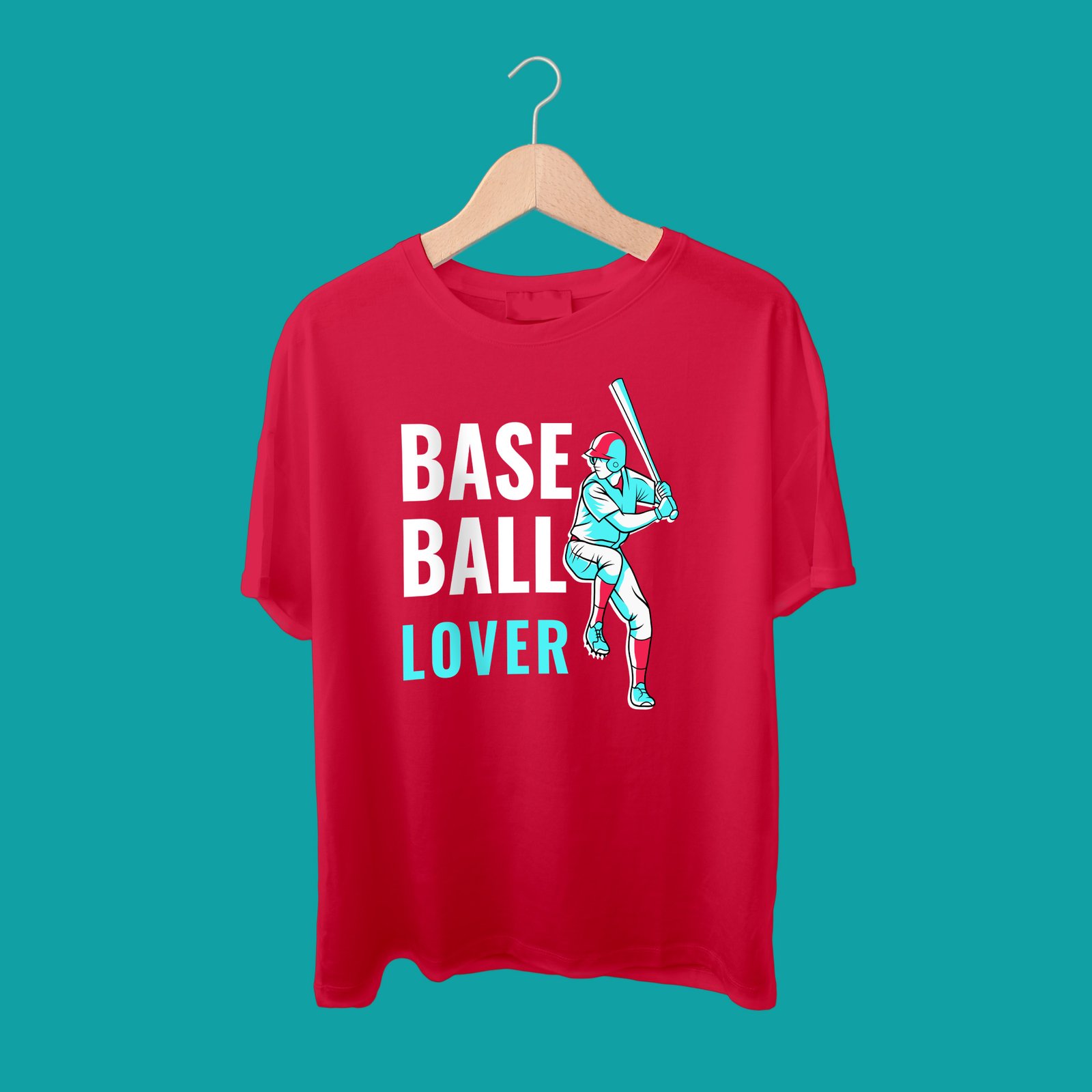 Custom printed cotton t-shirts display