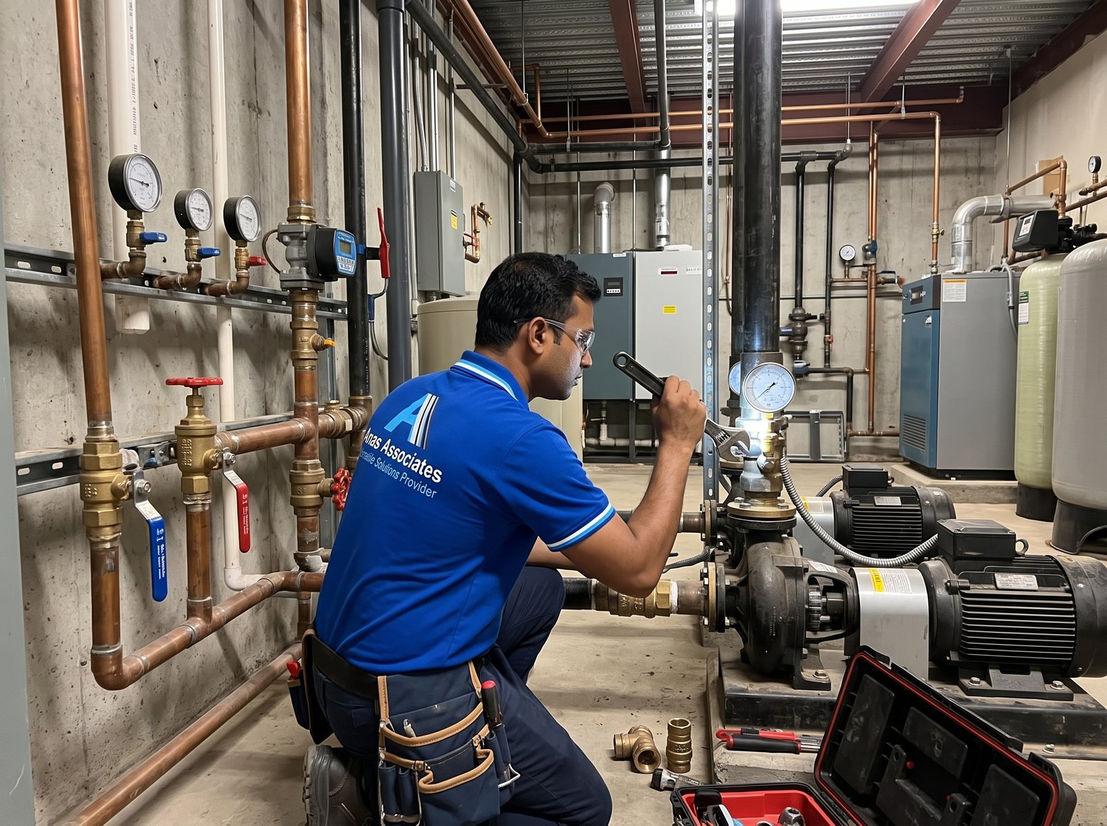 Commercial water pump and pipeline inspection